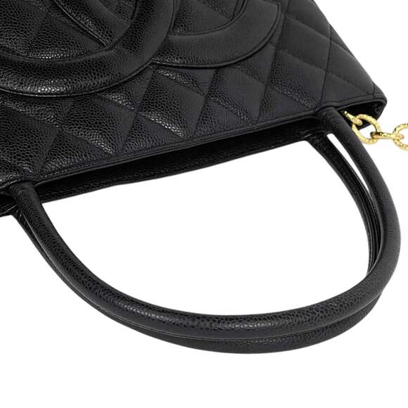 CHANEL Reissue Tote Handbag with Coco Mark, Caviar Skin, Black, A01804, Women's - Picture 8 of 12